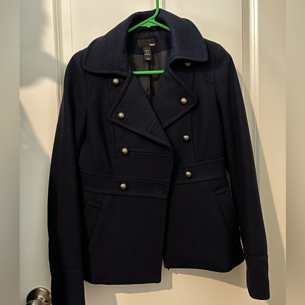 H&M Coat Navy Size 2